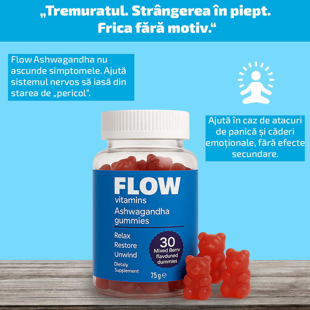 Flow®️ – Ursuleți cu Ashwagandha