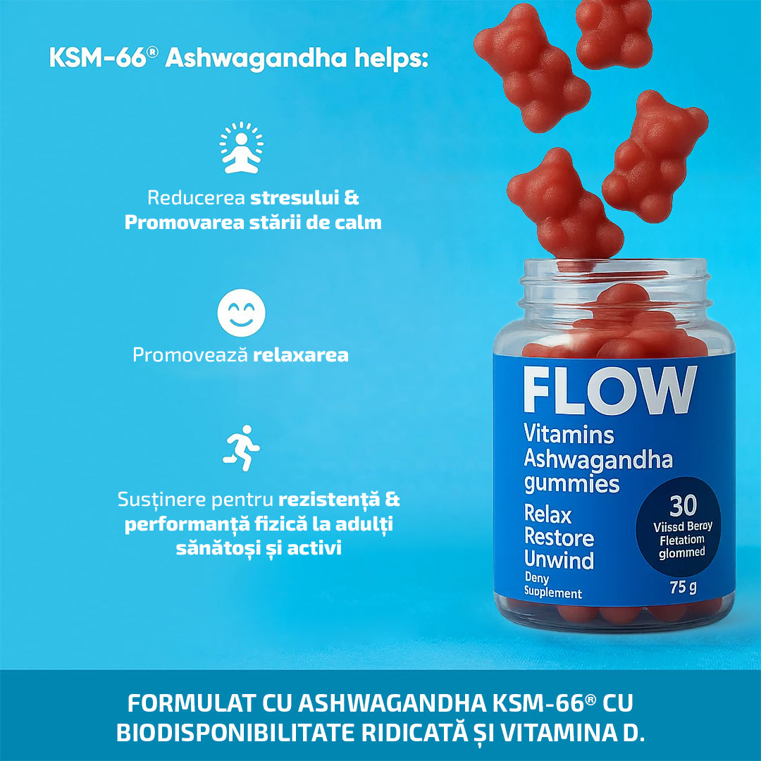 Flow®️ – Ursuleți cu Ashwagandha