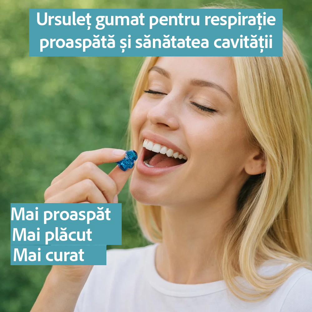 Flow – ursuleți gumați pentru respirație proaspătă și igienă orală