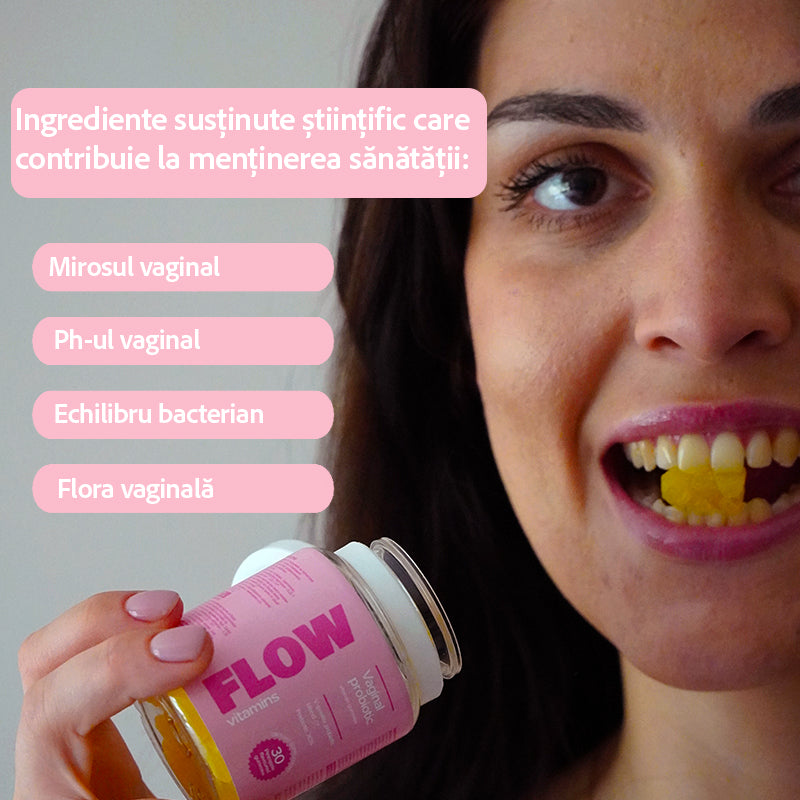FLOW® - URSULEȚI GELATINOȘI PENTRU SĂNĂTATEA FEMEILOR