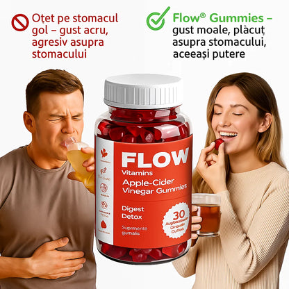 Flow - Oțet de Mere Sub Formă De Ursuleți Gumați