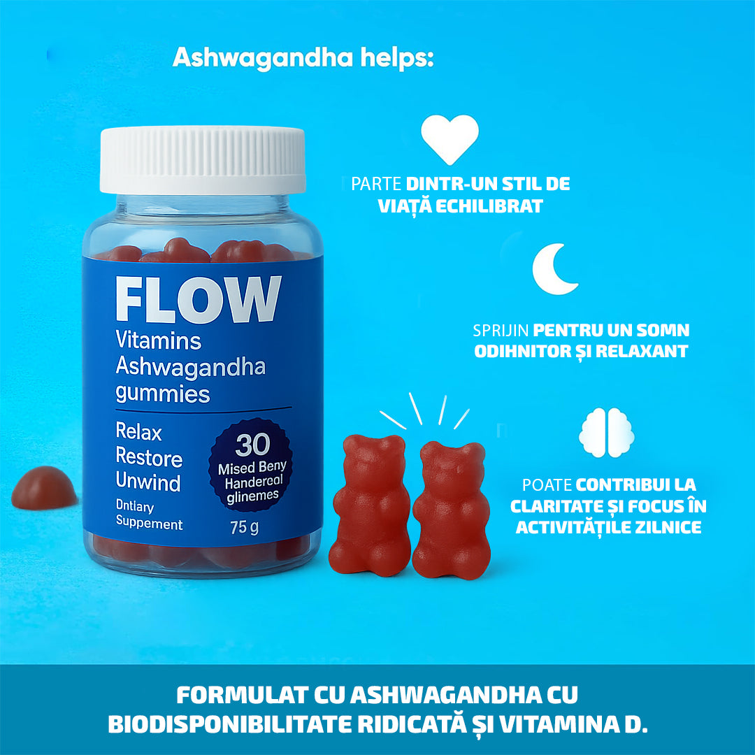 Flow®️ – Ursuleți cu Ashwagandha