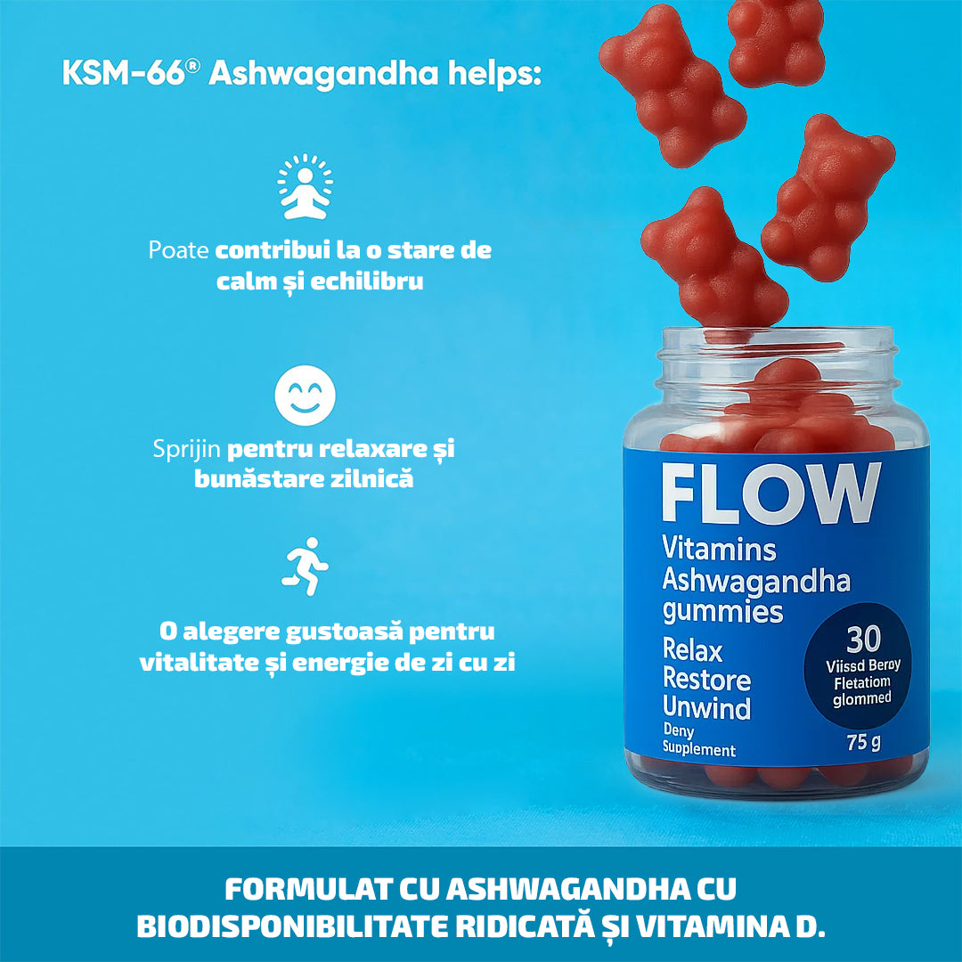 Flow®️ – Ursuleți cu Ashwagandha