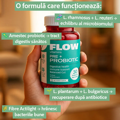 Flow®️ Pre+Probiotic – Echilibru Interior, încredere Exterioară