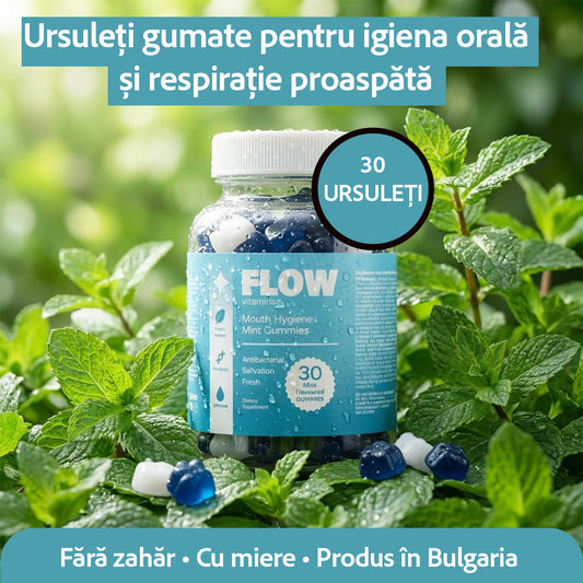 Flow – ursuleți gumați pentru respirație proaspătă și igienă orală