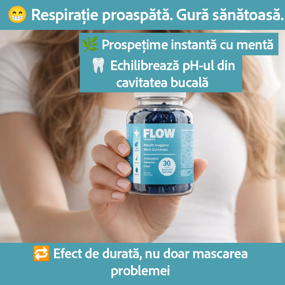 Flow – ursuleți gumați pentru respirație proaspătă și igienă orală
