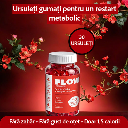 Flow - Oțet de Mere Sub Formă De Ursuleți Gumați