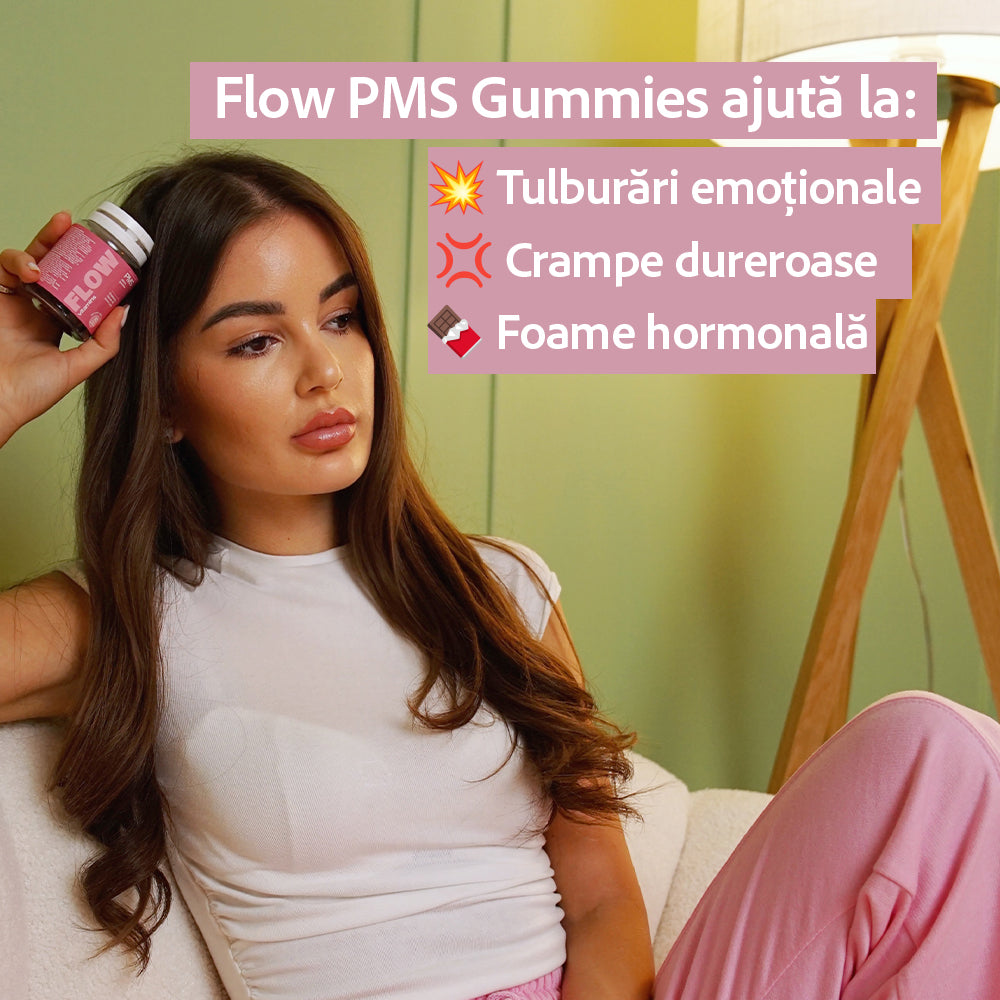 Flow®️ - Multivitamine Pentru Hormoni Echilibrați și Sindrom Premenstrual (PMS)
